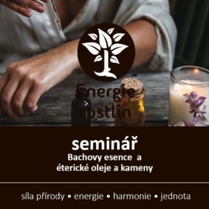 Seminář Bachovy esence a vztah j minerálům a éterickým olejům Energie rostlin