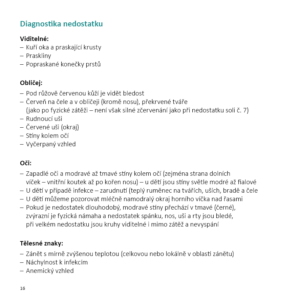 Schuesslerovy soli: diagnostika nedostatků: Ferrum phosphoricum D12